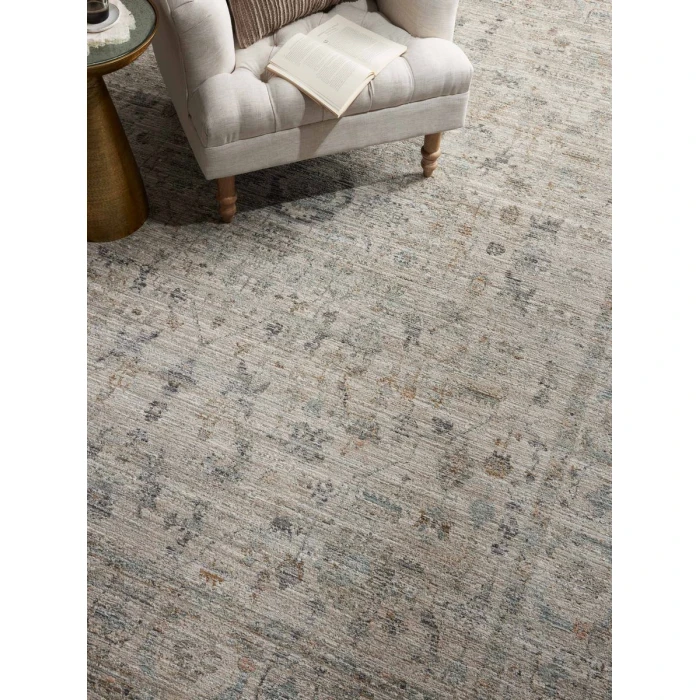 Jean Stoffer x Loloi Katherine Beige / Mist KES-03 5 ft. 3 in. X 7 ft. 9 in. Rectangle Rug