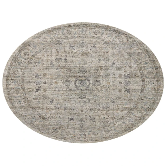 Jean Stoffer x Loloi Katherine Beige / Mist KES-03 5 ft. 3 in. X 7 ft. 9 in. Rectangle Rug