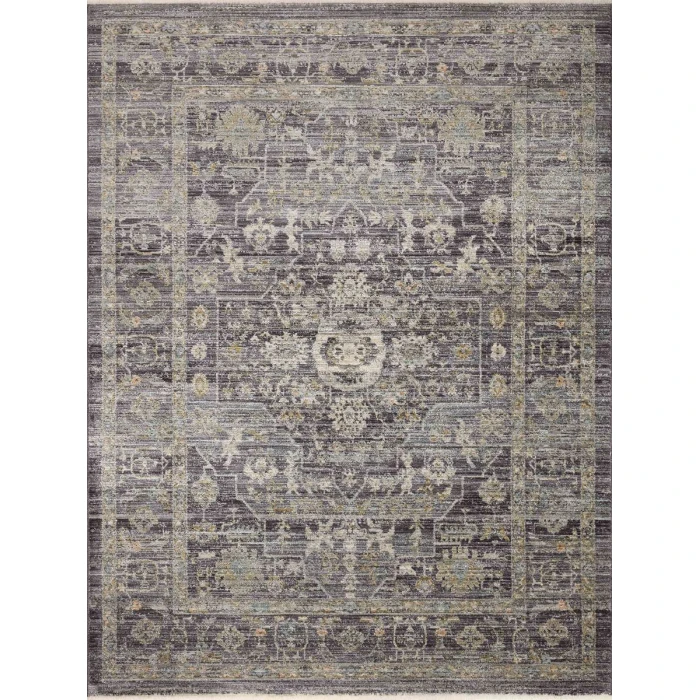 Jean Stoffer x Loloi Katherine Midnight / Tobacco KES-03 5 ft. 3 in. X 7 ft. 9 in. Rectangle Rug