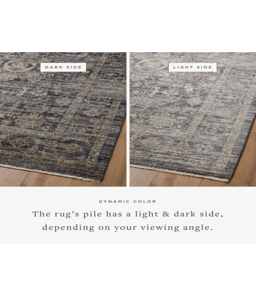 Jean Stoffer x Loloi Katherine Midnight / Tobacco KES-03 7 ft. 10 in. X 7 ft. 10 in. Round Rug