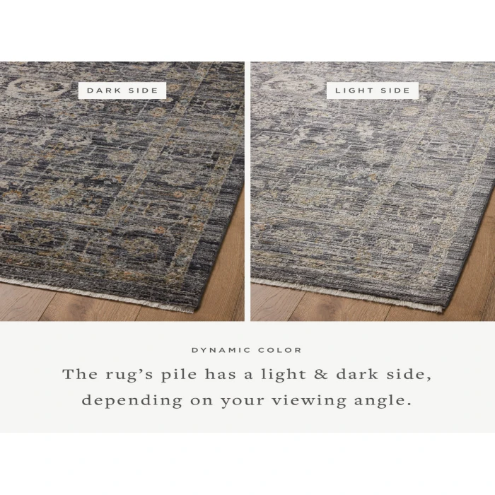 Jean Stoffer x Loloi Katherine Midnight / Tobacco KES-03 5 ft. 3 in. X 7 ft. 9 in. Rectangle Rug