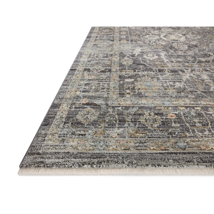 Jean Stoffer x Loloi Katherine Midnight / Tobacco KES-03 5 ft. 3 in. X 7 ft. 9 in. Rectangle Rug