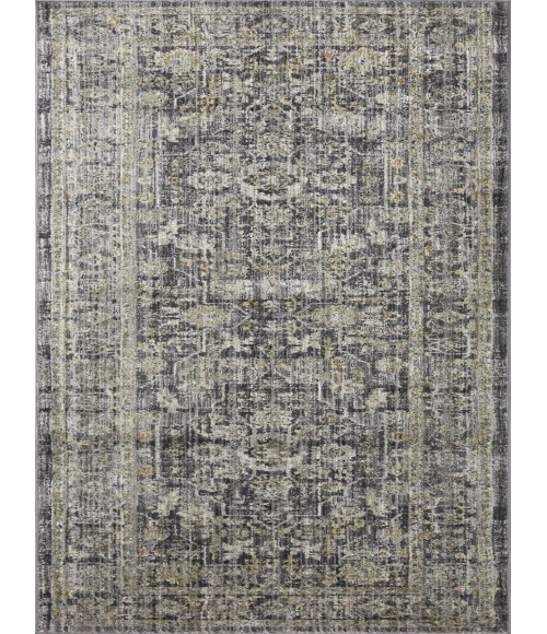 Jean Stoffer x Loloi Katherine Midnight / Tobacco KES-03 7 ft. 10 in. X 7 ft. 10 in. Round Rug