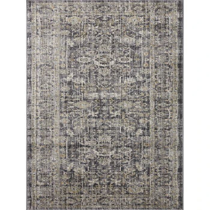 Jean Stoffer x Loloi Katherine Midnight / Tobacco KES-03 5 ft. 3 in. X 7 ft. 9 in. Rectangle Rug
