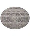 Jean Stoffer x Loloi Katherine Midnight / Tobacco KES-03 7 ft. 10 in. X 7 ft. 10 in. Round Rug