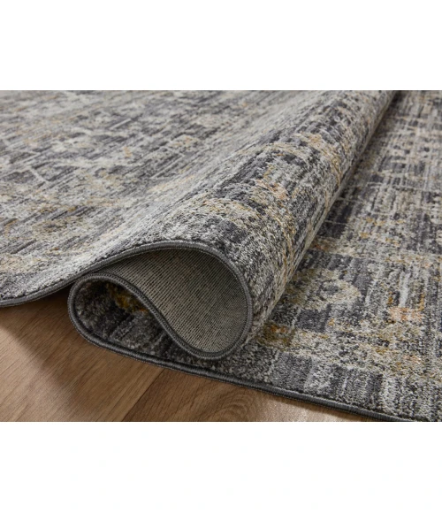 Jean Stoffer x Loloi Katherine Midnight / Tobacco KES-03 7 ft. 10 in. X 7 ft. 10 in. Round Rug