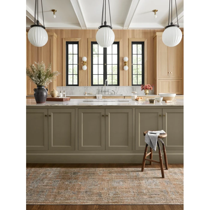Jean Stoffer x Loloi Katherine Copper / Steel KES-04 7 ft. 10 in. X 7 ft. 10 in. Round Rug