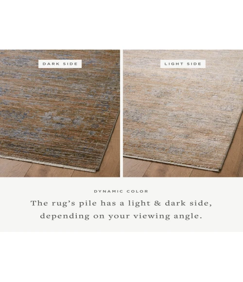 Jean Stoffer x Loloi Katherine Copper / Steel KES-04 5 ft. 3 in. X 5 ft. 3 in. Round Rug