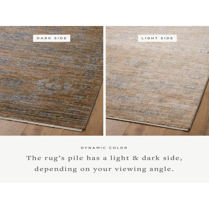 Jean Stoffer x Loloi Katherine Copper / Steel KES-04 7 ft. 10 in. X 7 ft. 10 in. Round Rug