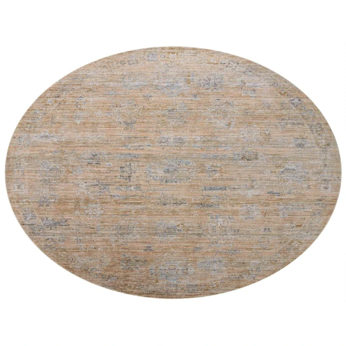 Jean Stoffer x Loloi Katherine Copper / Steel KES-04 7 ft. 10 in. X 7 ft. 10 in. Round Rug
