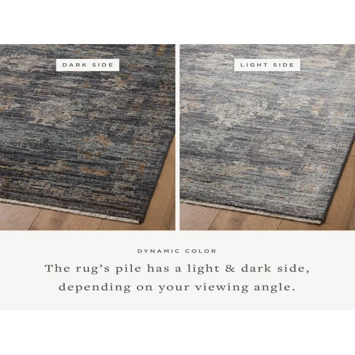 Jean Stoffer x Loloi Katherine Ink / Jade KES-04 7 ft. 10 in. X 7 ft. 10 in. Round Rug