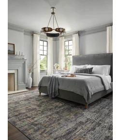 Jean Stoffer x Loloi Katherine Ink / Jade KES-04 9 ft. 6 in. X 13 ft. 1 in. Rectangle Rug