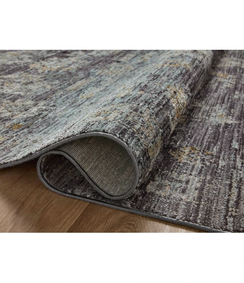 Jean Stoffer x Loloi Katherine Ink / Jade KES-04 5 ft. 3 in. X 5 ft. 3 in. Round Rug