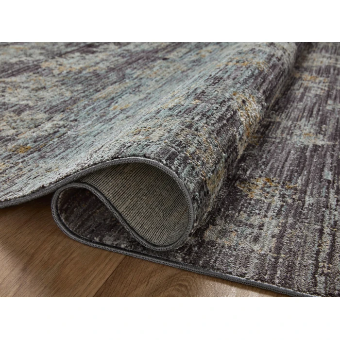 Jean Stoffer x Loloi Katherine Ink / Jade KES-04 7 ft. 10 in. X 7 ft. 10 in. Round Rug