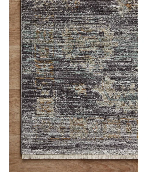 Jean Stoffer x Loloi Katherine Ink / Jade KES-04 5 ft. 3 in. X 5 ft. 3 in. Round Rug