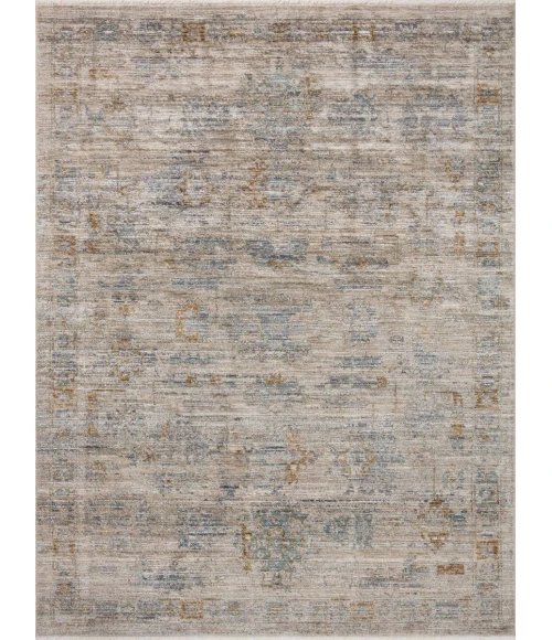 Jean Stoffer x Loloi Katherine Pebble / Ocean KES-04 9 ft. 6 in. X 9 ft. 6 in. Round Rug