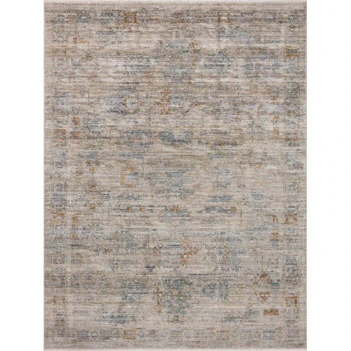 Jean Stoffer x Loloi Katherine Pebble / Ocean KES-04 5 ft. 3 in. X 7 ft. 9 in. Rectangle Rug