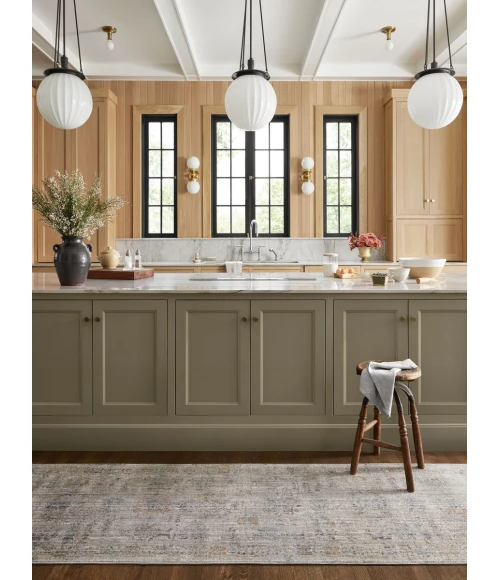 Jean Stoffer x Loloi Katherine Pebble / Ocean KES-04 9 ft. 6 in. X 9 ft. 6 in. Round Rug