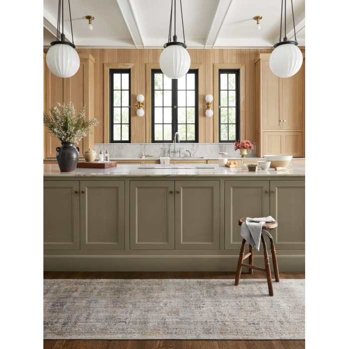Jean Stoffer x Loloi Katherine Pebble / Ocean KES-04 5 ft. 3 in. X 7 ft. 9 in. Rectangle Rug