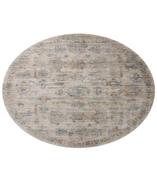 Jean Stoffer x Loloi Katherine Pebble / Ocean KES-04 9 ft. 6 in. X 9 ft. 6 in. Round Rug