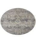 Jean Stoffer x Loloi Katherine Graphite / Jade KES-05 9 ft. 6 in. X 9 ft. 6 in. Round Rug
