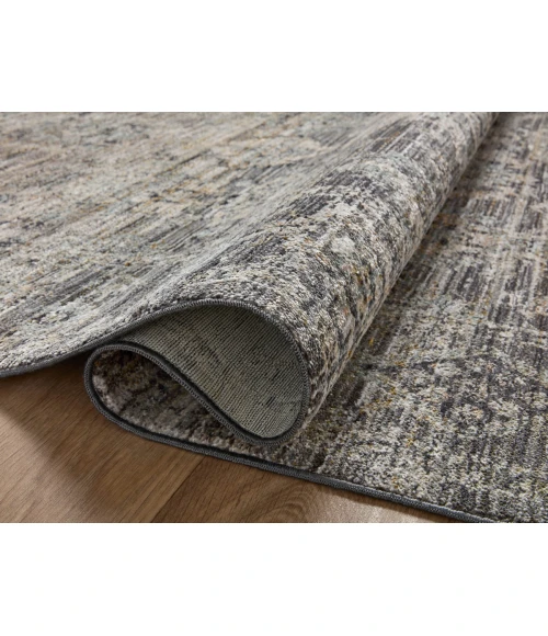 Jean Stoffer x Loloi Katherine Graphite / Jade KES-05 9 ft. 6 in. X 9 ft. 6 in. Round Rug