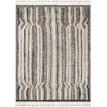 Loloi Khalid KF-03 STONE / black Area Rug 7 ft. 9 in. X 9 ft. 9 in. Rectangle