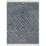 Loloi Khalid KF-06 BLUE / PEWTER Area Rug 7 ft. 9 in. X 9 ft. 9 in. Rectangle
