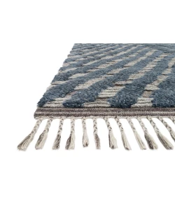 Loloi Khalid KF-06 BLUE / PEWTER Area Rug 2 ft. 0 in. X 3 ft. 0 in. Rectangle