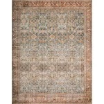 Loloi Layla LAY-04 OCEAN / RUST Area Rug 2 ft. 0 in. X 5 ft. 0 in. Rectangle