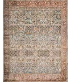 Loloi Layla LAY-04 OCEAN / RUST Area Rug 2 ft. 0 in. X 5 ft. 0 in. Rectangle