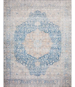 Loloi Layla LAY-07 BLUE / TANGERINE Area Rug 9 ft. 0 in. X 12 ft. 0 in. Rectangle