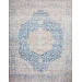 Loloi Layla LAY-07 BLUE / TANGERINE Area Rug 2 ft. 6 in. X 7 ft. 6 in. Rectangle
