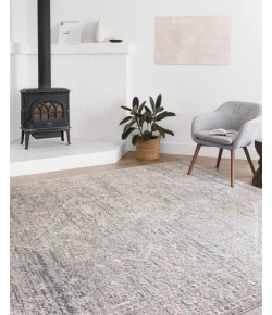 Loloi Lucia LUC-01 GREY / SUNSET Area Rug 7 ft. 9 in. X 10 ft. 6 in. Rectangle