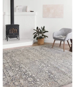 Loloi Lucia LUC-04 GREY / MIST Area Rug 2 ft. 8 in. X 10 ft. Rectangle