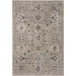Loloi Leigh LEI-02 Dove / Multi Area Rug 5 ft. 3 in. X 7 ft. 6 in. Rectangle