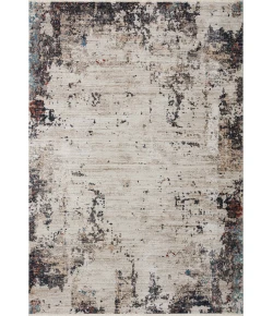Loloi Leigh LEI-05 Ivory / black Area Rug 18 in. X 18 in. Sample