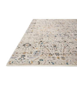 Loloi Leigh LEI-07 Ivory / Straw Area Rug 6 ft. 7 in. X 9 ft. 6 in. Rectangle