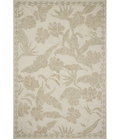 Loloi Lenore Ivory / Multi LNO-01 18in. X 18in. Sample Rect. Rug