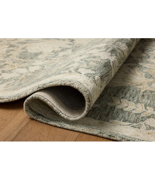Loloi Lenore Lagoon / Wheat LNO-02 18in. X 18in. Sample Rect. Rug