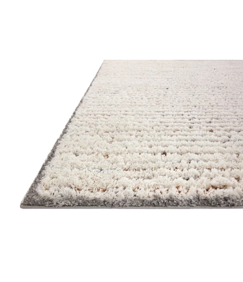 Loloi Levitt Shag Ivory / Multi 4'-0" x 6'-0" Accent Rug
