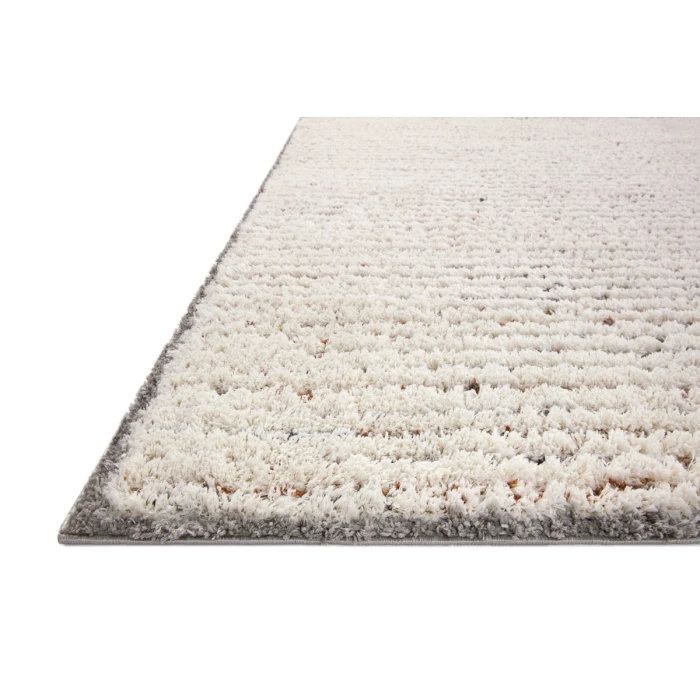Loloi Levitt Shag Ivory / Multi 2'-7" x 7'-6" Runner Rug
