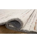 Loloi Levitt Shag Ivory / Multi 4'-0" x 6'-0" Accent Rug