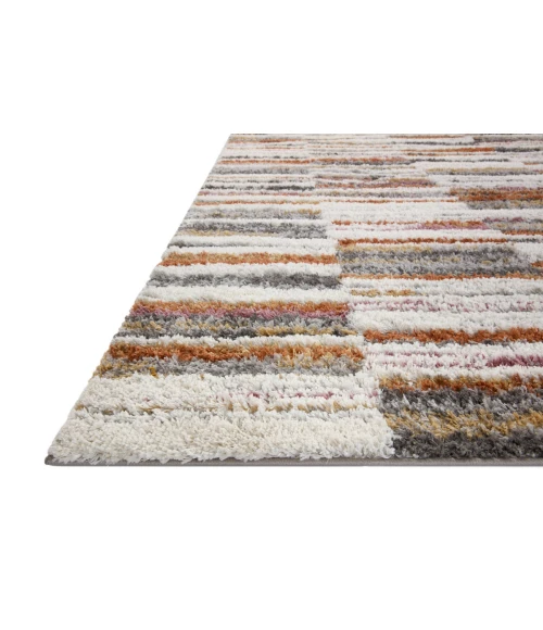 Loloi Levitt Shag Ivory / Sunset 7'-10" x 10' Area Rug