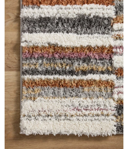 Loloi Levitt Shag Ivory / Sunset 7'-10" x 10' Area Rug