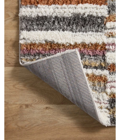 Loloi Levitt Shag Ivory / Sunset 7'-10" x 10' Area Rug