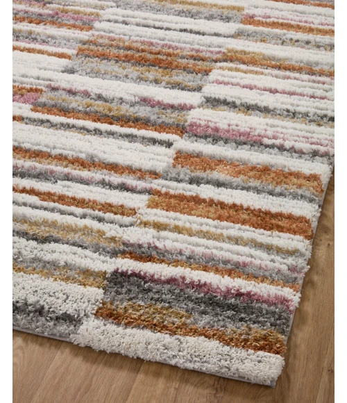 Loloi Levitt Shag Ivory / Sunset 7'-10" x 10' Area Rug