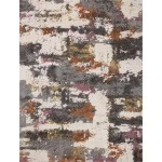 Loloi Levitt Shag LEV-04 Grey / Multi Area Rug 5 ft. 3 in. X 7 ft. 6 in. Rectangle