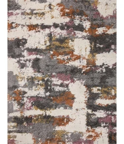 Loloi Levitt Shag LEV-04 Grey / Multi Area Rug 7 ft. 10 in. X 10 ft. Rectangle