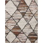 Loloi Levitt Shag LEV-05 Ivory / Fiesta Area Rug 5 ft. 3 in. X 7 ft. 6 in. Rectangle
